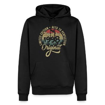 November 1998 Geschenk zum Jahrestag November 1998 - Männer Premium Bio Hoodie - Schwarz - Vorne - Nico (187cm)