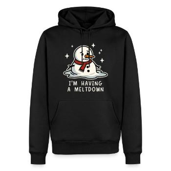 Ich habe einen Zusammenbruch - Männer Premium Bio Hoodie - Schwarz - Vorne - Nico (187cm)