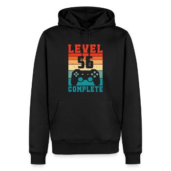 56. Geburtstag Level 56 Complete 56 Jahre Gamer - Männer Premium Bio Hoodie - Schwarz - Vorne - Nico (187cm)