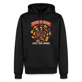 Conception du joueur de guitare – Il ne reste qu’une guitare - Sweat à capuche Premium bio Homme - noir - Devant - Nico (187cm)