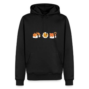 Sushi Cats Kawaii Anime Japanese - Männer Premium Bio Hoodie - Schwarz - Vorne - Nico (187cm)