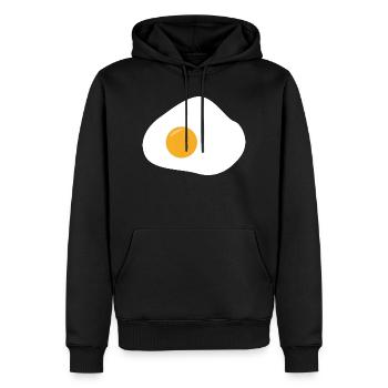 Spiegelei - Männer Premium Bio Hoodie - Schwarz - Vorne - Nico (187cm)