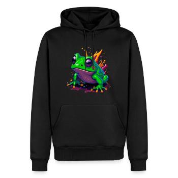 Nice frog - Men’s Premium Organic Hoodie - black - Front - Nico (187cm)