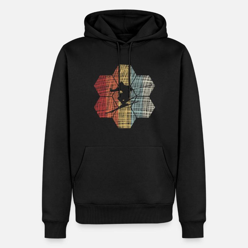 skiing - Männer Premium Bio Hoodie - Schwarz