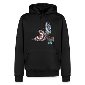 Dekorativer Vogel - Männer Premium Bio Hoodie - Schwarz - Vorne - Nico (187cm)