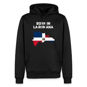 Dominikanische Republik - Männer Premium Bio Hoodie - Schwarz - Vorne - Nico (187cm)