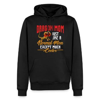 Kragenechse Frilled-neck lizard Reptil Herpetologe - Männer Premium Bio Hoodie - Schwarz - Vorne - Nico (187cm)