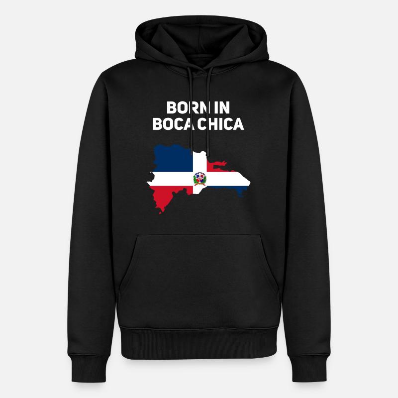 Boca Chica - Männer Premium Bio Hoodie - Schwarz