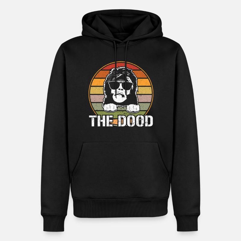 Sheepadoodle Doodle Hund - Männer Premium Bio Hoodie - Schwarz