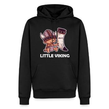 Wikinger Kinder Little Viking Nordisch Vater Sohn - Männer Premium Bio Hoodie - Schwarz - Vorne - Nico (187cm)