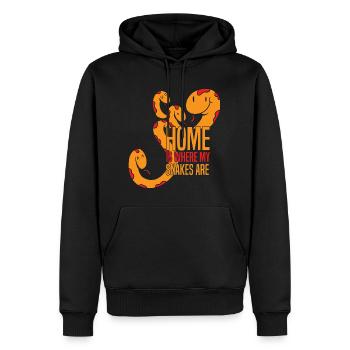 Schlangen Liebhaber | Haustiere Reptil Geschenke - Männer Premium Bio Hoodie - Schwarz - Vorne - Nico (187cm)