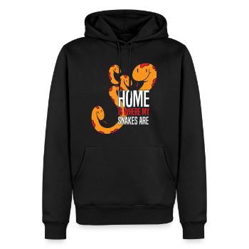 Schlangen Liebhaber | Haustiere Reptil Geschenke - Männer Premium Bio Hoodie - Schwarz - Vorne - Nico (187cm)