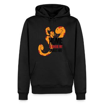 Schlangen Liebhaber | Haustiere Reptil Geschenke - Männer Premium Bio Hoodie - Schwarz - Vorne - Nico (187cm)