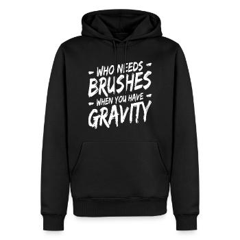 Acrylgießen Geschenke | Maler Kunst Leinwand Farbe - Männer Premium Bio Hoodie - Schwarz - Vorne - Nico (187cm)
