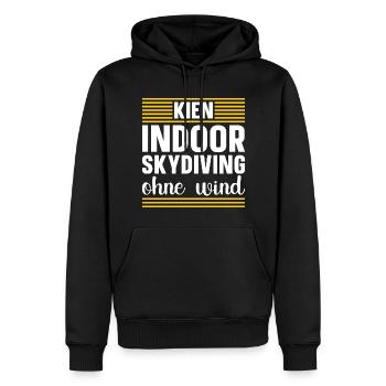 Indoor-Skydiving - Männer Premium Bio Hoodie - Schwarz - Vorne - Nico (187cm)