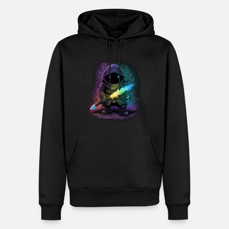 Le djedaï - Sweat à capuche Premium bio Homme - noir