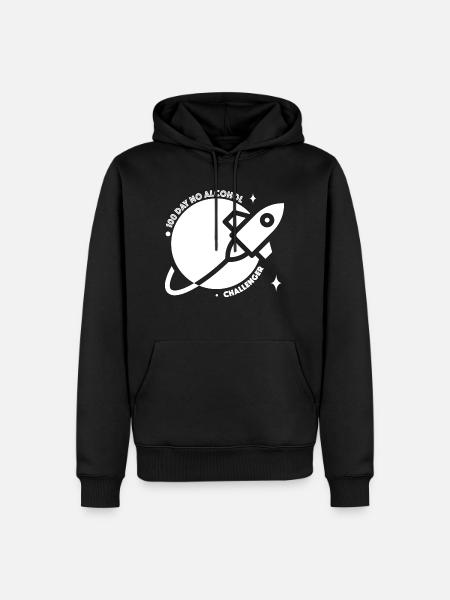 100 Day Challenger - Men’s Premium Organic Hoodie - black