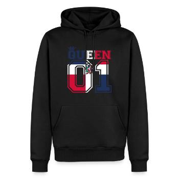 partner land king 01 prince Dominikanische Republi - Männer Premium Bio Hoodie - Schwarz - Vorne - Nico (187cm)