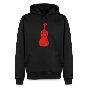 sport geschenk hobby christmas TUBA TROMPETE fiddl - Männer Premium Bio Hoodie - Schwarz - Vorne - Nico (187cm)