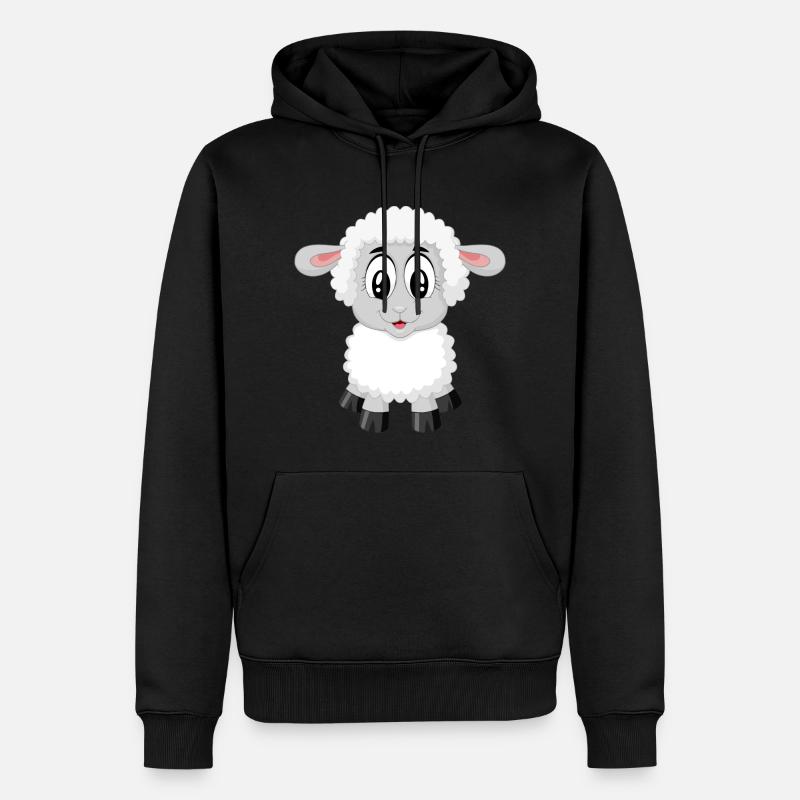 Süßes Schaf! - Männer Premium Bio Hoodie - Schwarz