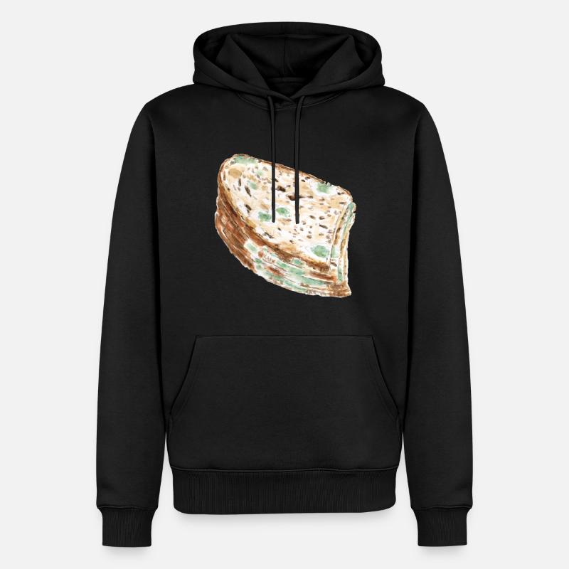 Moisis pain / champignons / champignons - Sweat à capuche Premium bio Homme - noir