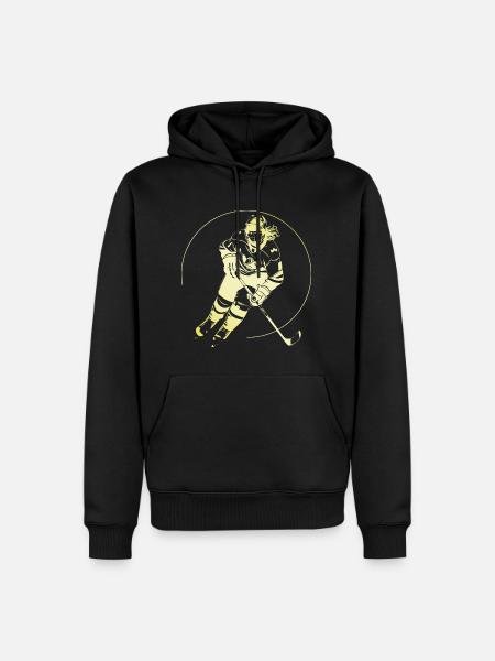 Hockey player - Men’s Premium Organic Hoodie - black