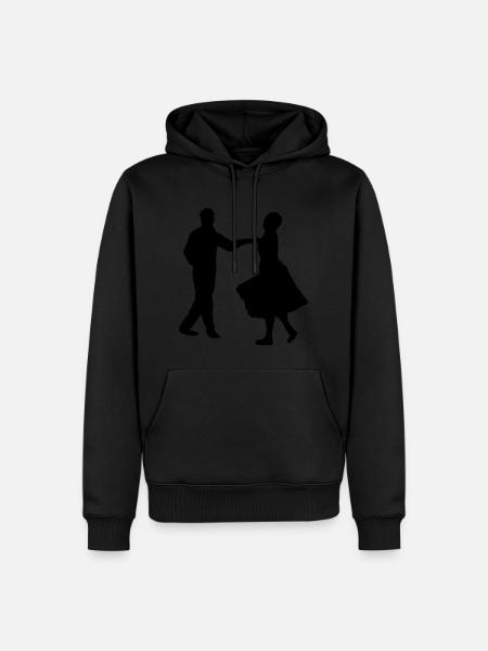 tanzen, tänzer - Männer Premium Bio Hoodie - Schwarz