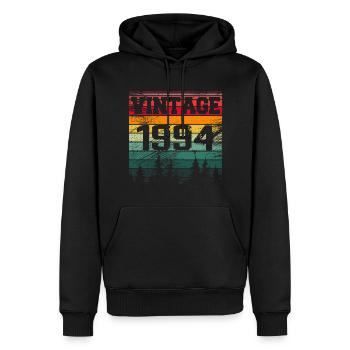 1994 Cadeau D'anniversaire Vintage 1994 Rétro - Sweat à capuche Premium bio Homme - noir - Devant - Nico (187cm)