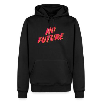 Pas de future chemise dépressive - Sweat à capuche Premium bio Homme - noir - Devant - Nico (187cm)
