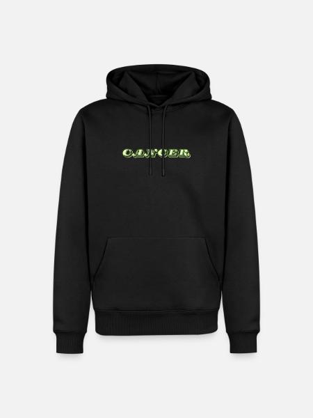 Logo "Cancer" - Sweat à capuche Premium bio Homme - noir