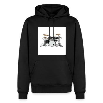The drums: rhythm in the blood - Men’s Premium Organic Hoodie - black - Front - Nico (187cm)