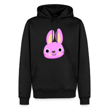 Bunny - Men’s Premium Organic Hoodie - black - Front - Nico (187cm)