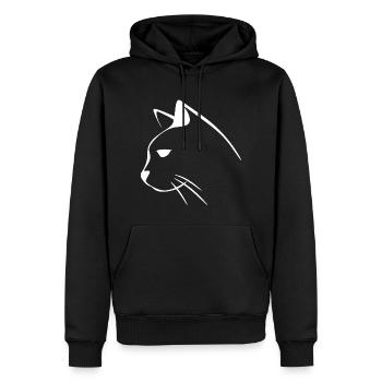Poussins chat chats chat chats - Sweat à capuche Premium bio Homme - noir - Devant - Nico (187cm)