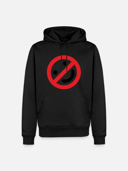 NO SMILING. - Men’s Premium Organic Hoodie - 