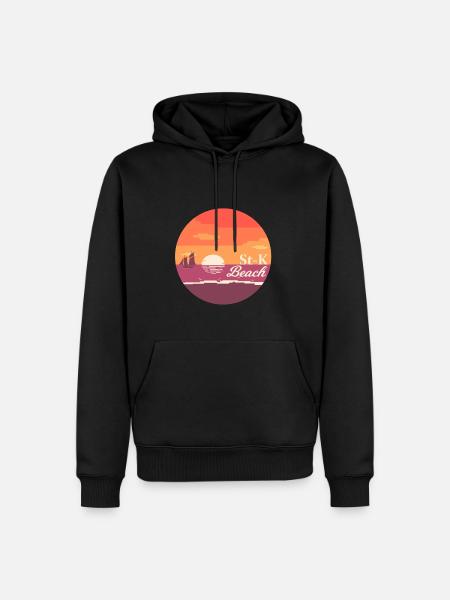 stK beach - Men’s Premium Organic Hoodie - black