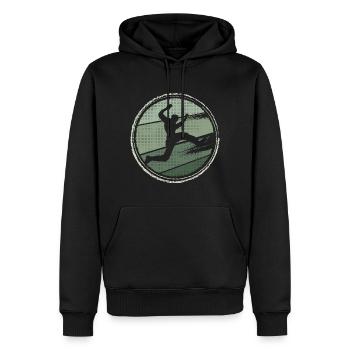 Parkour Vintage Design Freerunner Freerunning - Männer Premium Bio Hoodie - Schwarz - Vorne - Nico (187cm)