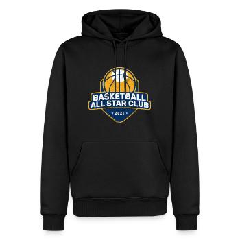BASKETBALL ALL STAR CLUB DUNK SLAM TEAM BASKET MOTIF - Men’s Premium Organic Hoodie - black - Front - Nico (187cm)