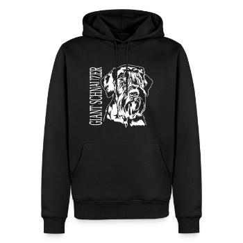 Giant Schnauzer Portrait Hund Hunde IGP Wilsigns - Männer Premium Bio Hoodie - Schwarz - Vorne - Nico (187cm)