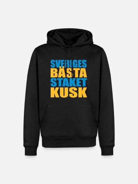 Sveriges bästa staketkusk! - Ekologisk premiumluvtröja herr - svart