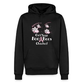 Buh Bienen - Männer Premium Bio Hoodie - Schwarz - Vorne - Nico (187cm)