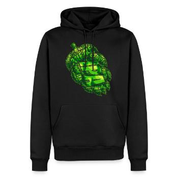 Beer Pilsner Wheat IPA cadeau amusant pour les buveurs - Sweat à capuche Premium bio Homme - noir - Devant - Nico (187cm)