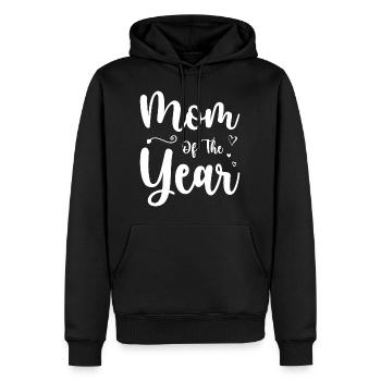 Mutter des Jahres Mütter Tag Mama Mama Frauen - Männer Premium Bio Hoodie - Schwarz - Vorne - Nico (187cm)