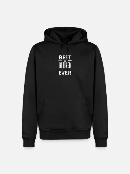 Best Ever RETIRED - Men’s Premium Organic Hoodie - black