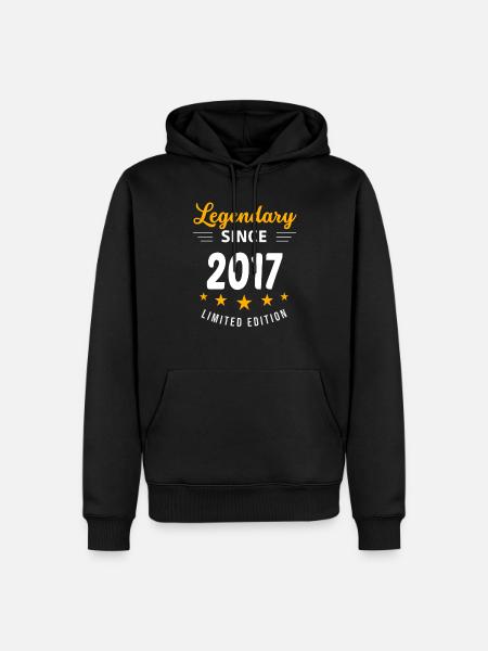 Legendary since 2017 - Men’s Premium Organic Hoodie - black