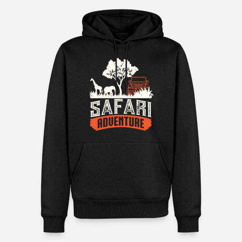 Safari Big Five - Sweat à capuche Premium bio Homme - noir