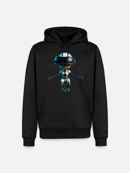 VR Alien - Männer Premium Bio Hoodie - Schwarz