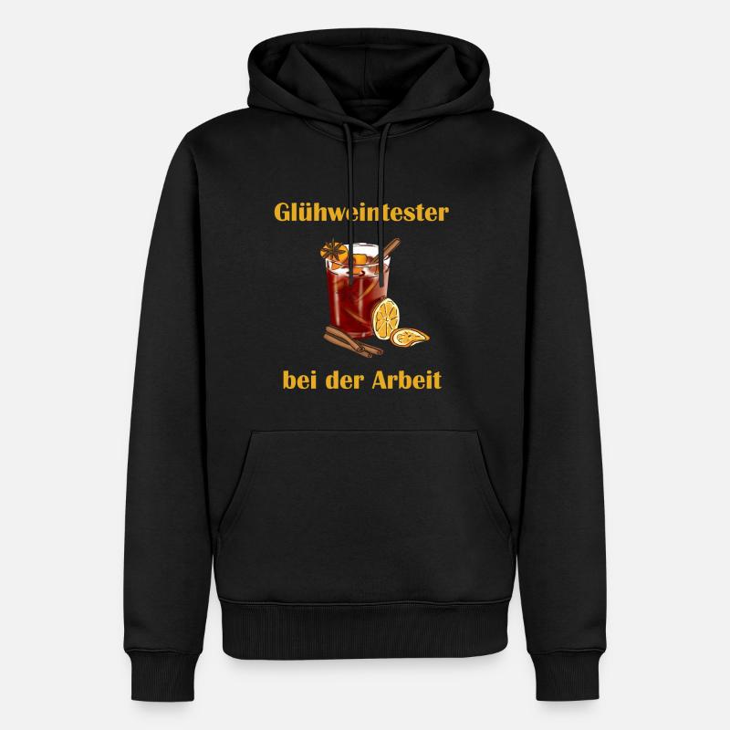 Gluehweintester - Männer Premium Bio Hoodie - Schwarz