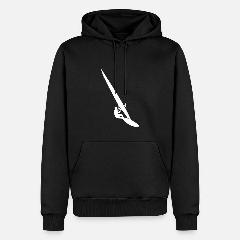 Windsurfing Geschenk Windsurfer Surfer Windsurf - Männer Premium Bio Hoodie - Schwarz