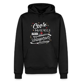Schlagerparty Schlager Volksmusik Feiern Party - Männer Premium Bio Hoodie - Schwarz - Vorne - Nico (187cm)