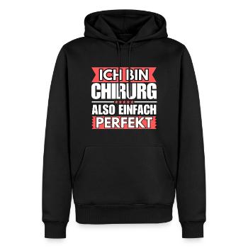 Einfach ein Perfekter Chirurg - Männer Premium Bio Hoodie - Schwarz - Vorne - Nico (187cm)